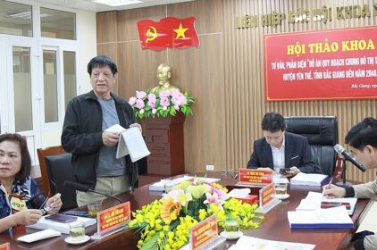 Bắc Giang: Tư vấn, phản biện Đồ án quy hoạch chung đô thị Tam Tiến